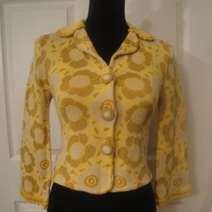 Liamolly VTG Knit Jacket sz XS Yellow